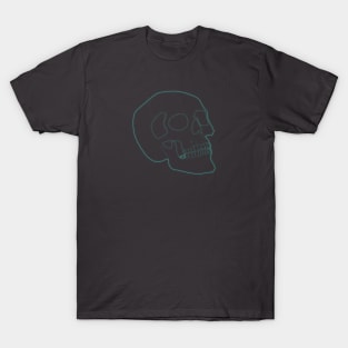 Neon Skull Blue T-Shirt